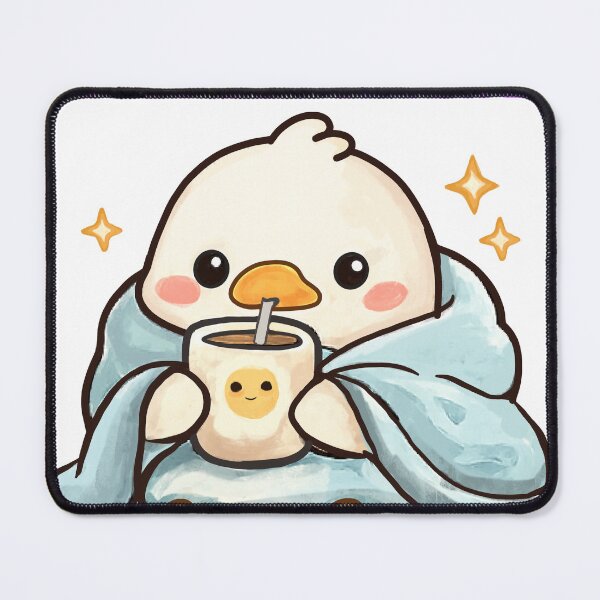 Item preview, Tiny But Trying Cute Duck Cozy Coffee Motivational Kawaii designed and sold by MariaTsy.