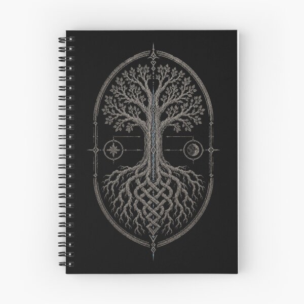 Item preview, Crown Above Roots Below — Yggdrasil World Tree Art designed and sold by OblivionRise.