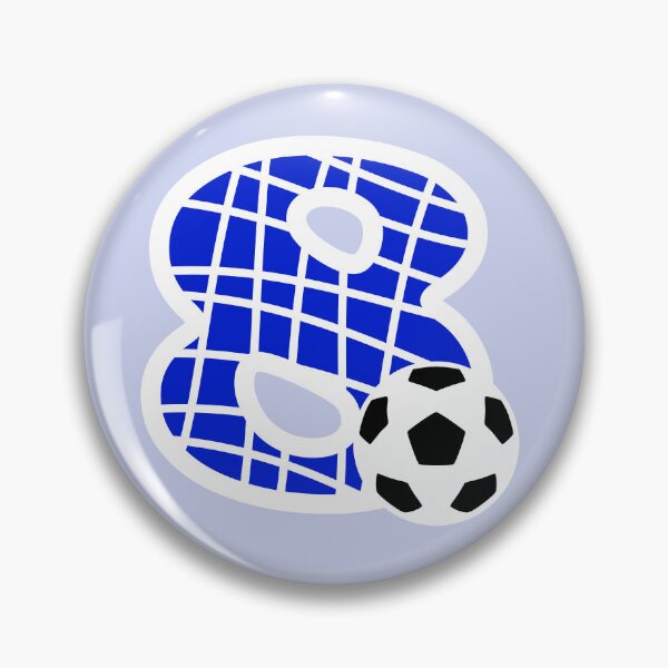Item preview, Football Number 8 Blue Eight No #8 designed and sold by Jeallan Designs.