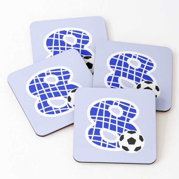 Item preview, Football Number 8 Blue Eight No #8 designed and sold by Jeallan Designs.