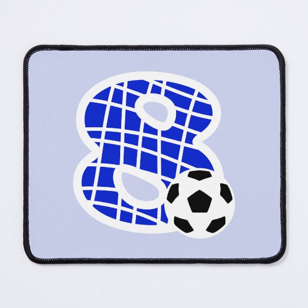 Item preview, Football Number 8 Blue Eight No #8 designed and sold by Jeallan Designs.