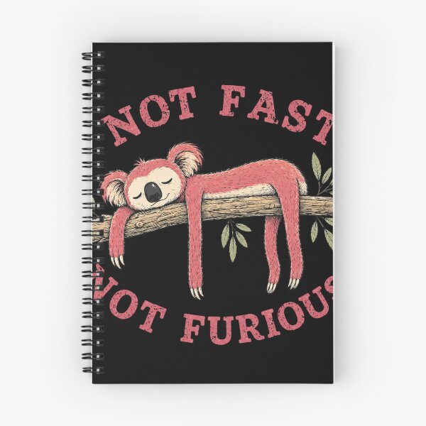 Item preview, Not Fast Not Furious Koala Shirt – Funny Streetwear Animal Design designed and sold by chigara.