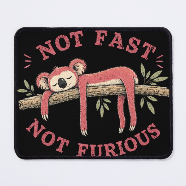 Item preview, Not Fast Not Furious Koala Shirt – Funny Streetwear Animal Design designed and sold by chigara.