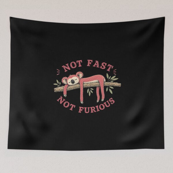 Item preview, Not Fast Not Furious Koala Shirt – Funny Streetwear Animal Design designed and sold by chigara.