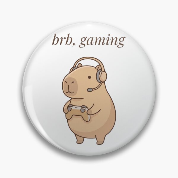 Item preview, BRB, Gaming - Cute Capybara Onsen T-Shirt designed and sold by LoFizzy.
