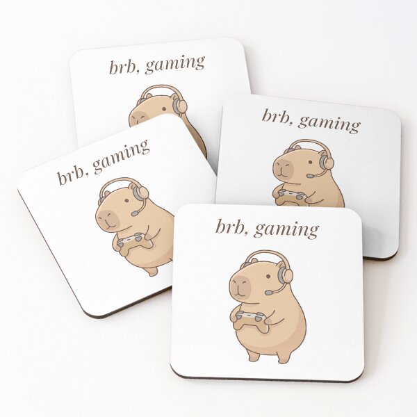 Item preview, BRB, Gaming - Cute Capybara Onsen T-Shirt designed and sold by LoFizzy.
