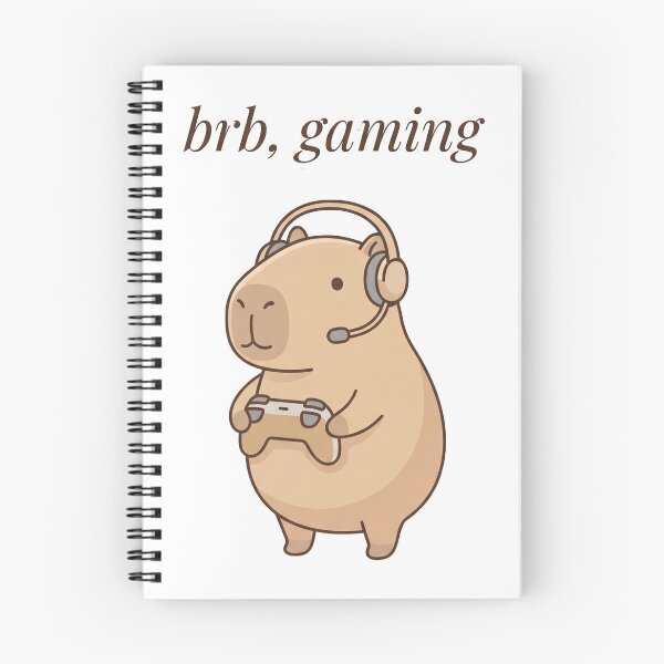 Item preview, BRB, Gaming - Cute Capybara Onsen T-Shirt designed and sold by LoFizzy.