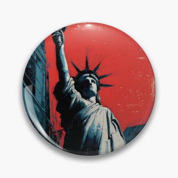 Item preview, Statue of Liberty - Vintage Urban Illustration designed and sold by ClubVacay.