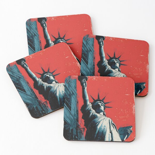 Item preview, Statue of Liberty - Vintage Urban Illustration designed and sold by ClubVacay.