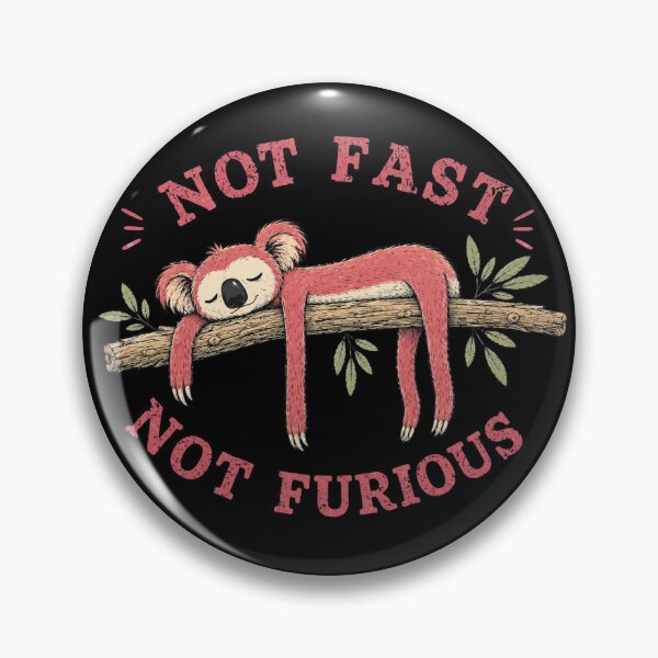 Item preview, Not Fast Not Furious Koala Shirt – Funny Streetwear Animal Design designed and sold by chigara.