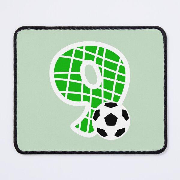 Item preview, Football Number 9 Green Nine No #9 designed and sold by Jeallan Designs.