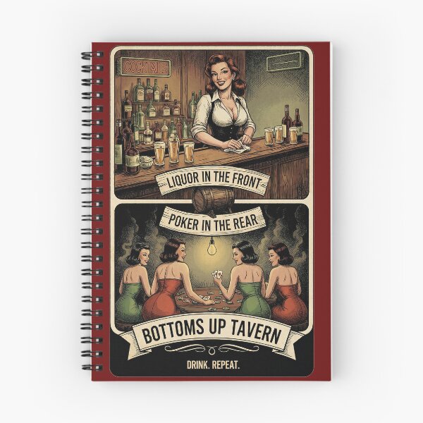 Item preview, Bottoms Up Tavern • Liquor in the Front - Poker In The Rear designed and sold by graficsfx.