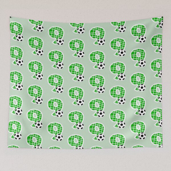 Item preview, Football Number 9 Green Nine No #9 designed and sold by Jeallan Designs.