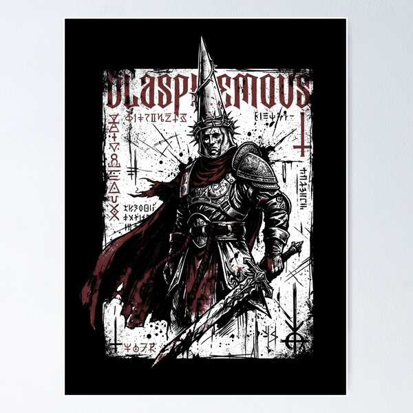 Item preview, The Penitent One Blasphemous Grunge Gamer Graphic Tee designed and sold by Senpaiwaves.
