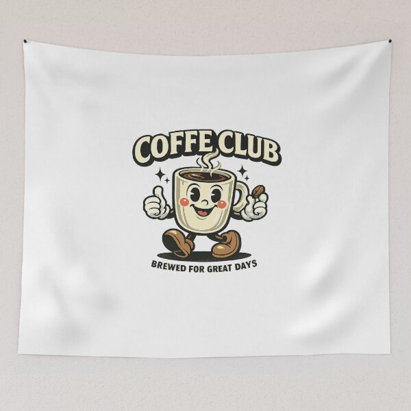 Item preview, Coffee Club Brewed For Great Days designed and sold by HoopeStylee.