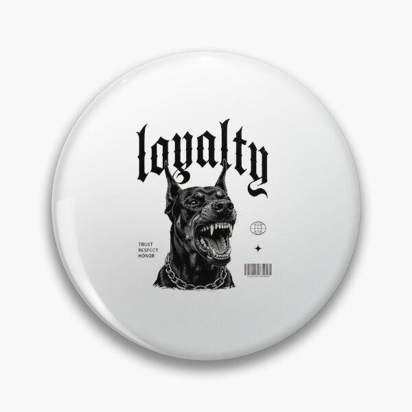 Item preview, Loyalty Doberman Gothic Streetwear Graphic Tee designed and sold by yanisdnz.