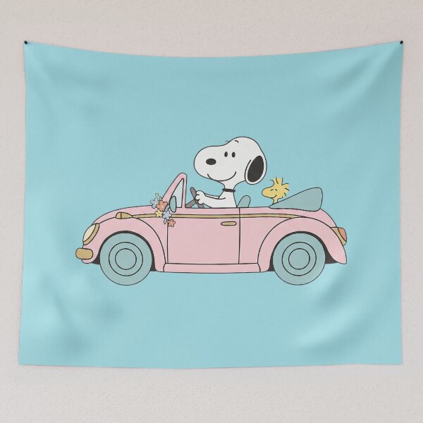 Item preview, Snoopy Car Blue designed and sold by Oldvan08.