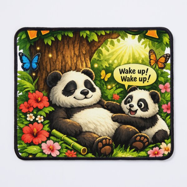 Item preview, Cute panda morning design designed and sold by urbanshop7.