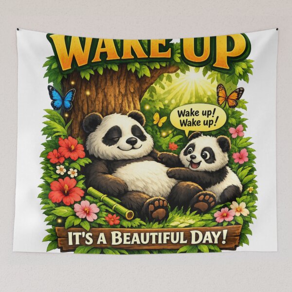 Item preview, Cute panda morning design  designed and sold by urbanshop7.