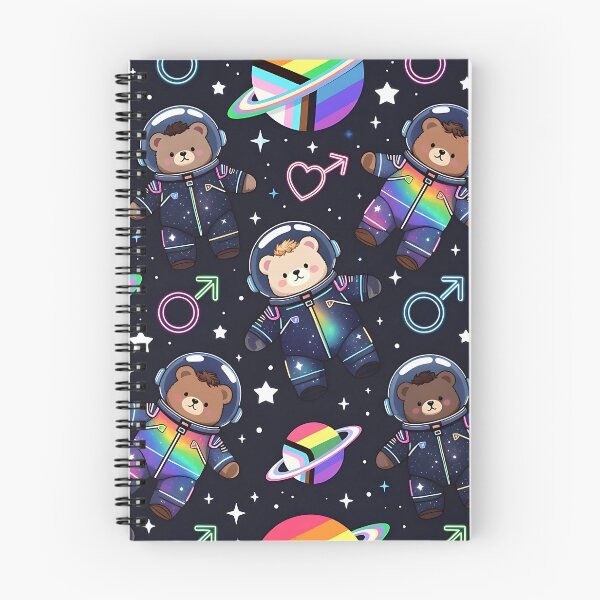 Item preview, Cute Astronaut Teddy Bears Pride Space Seamless Pattern designed and sold by ZhivanCrimson.