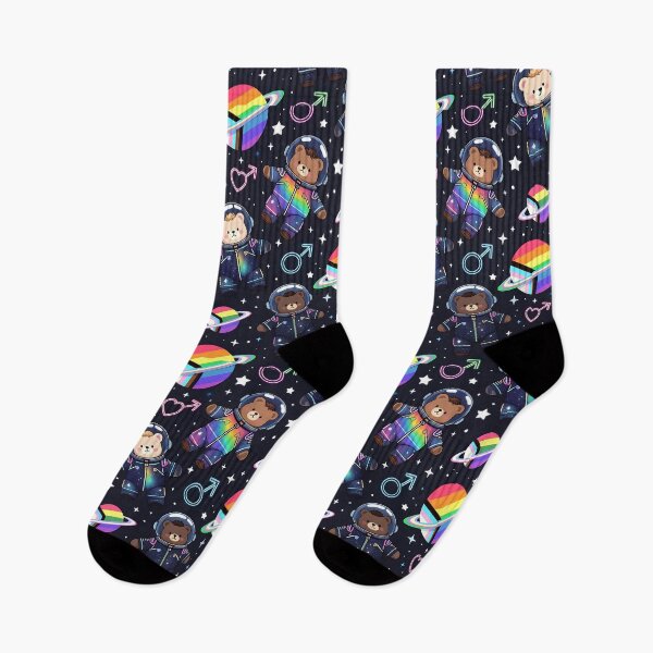 Item preview, Cute Astronaut Teddy Bears Pride Space Seamless Pattern designed and sold by ZhivanCrimson.