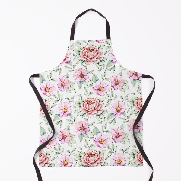 Artikelvorschau, Aquarell Rosa Blumen entworfen und verkauft von sweta_r.art.