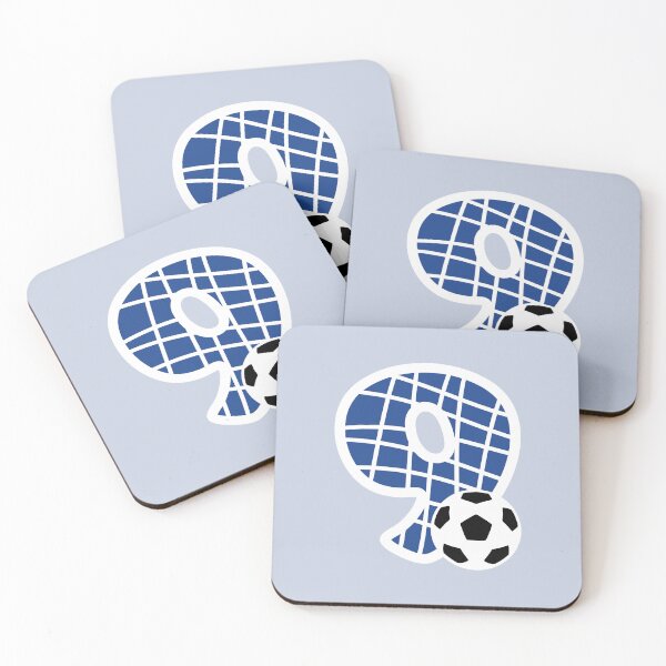 Item preview, Football Number 9 Blue Nine No #9 designed and sold by Jeallan Designs.