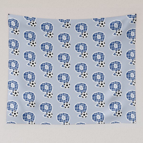 Item preview, Football Number 9 Blue Nine No #9 designed and sold by Jeallan Designs.