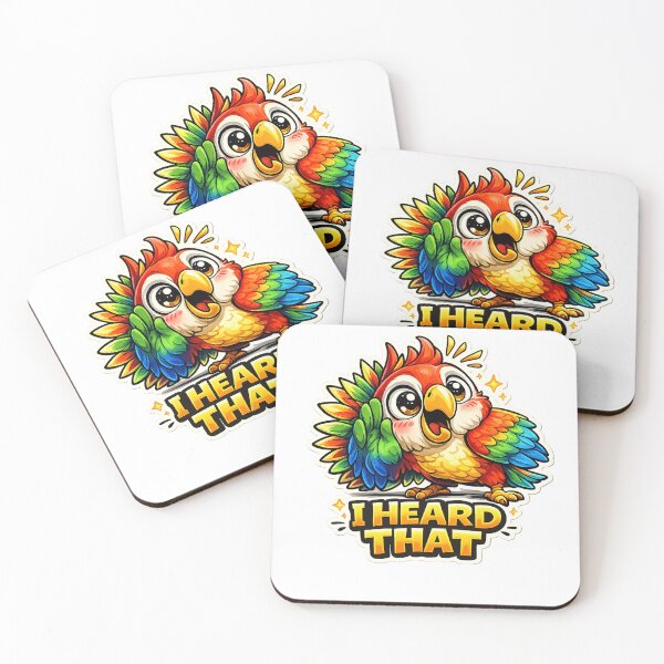 Item preview, Cute Parrot I Heard That Sticker designed and sold by Herodestroyer.