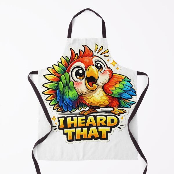 Item preview, Cute Parrot I Heard That Sticker designed and sold by Herodestroyer.