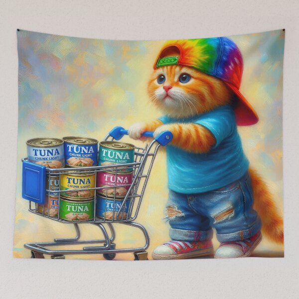 Item preview, Tie Dye and Tuna designed and sold by TinCatOutPost.