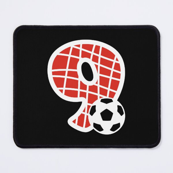 Item preview, Football Number 9 Red Nine No #9 designed and sold by Jeallan Designs.