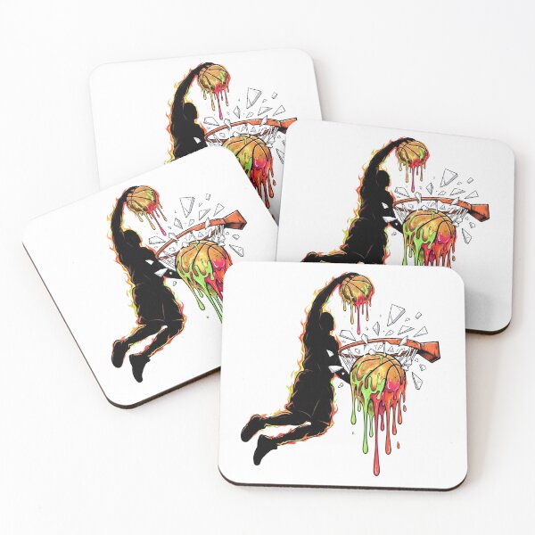 Item preview, Shatter the Rim Melting Drip Dunk Basketball Design designed and sold by CourtVibe.