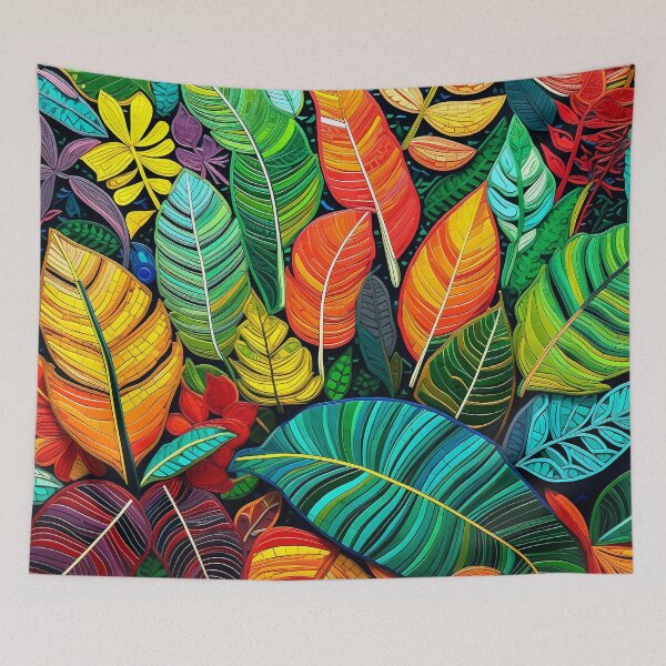 Item preview, Tropical Island Forever Summer Colorfully Vibrant Leaves Designs designed and sold by DEC02.