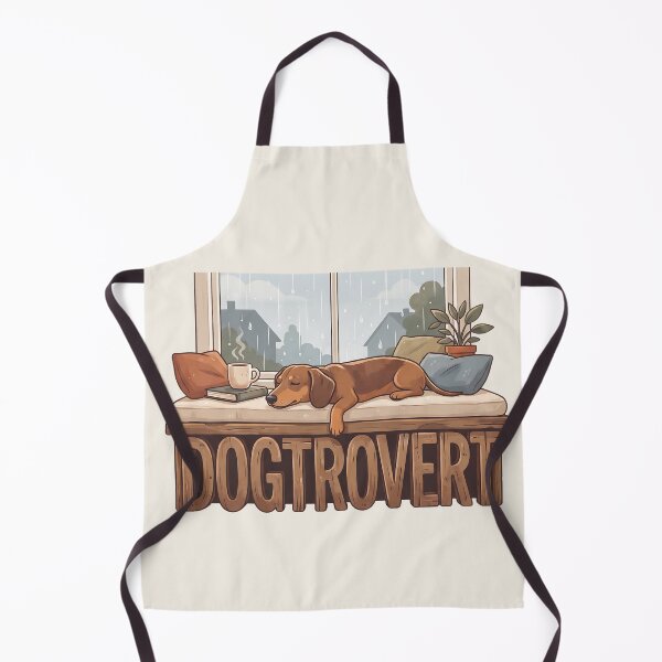 Item preview, Cozy Dogtrovert Dachshund Rainy Window designed and sold by MythicCotton.