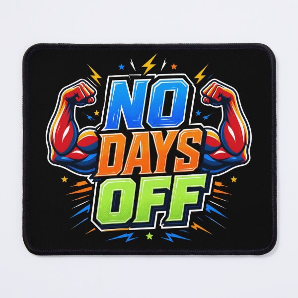 Item preview, No Days Off Flexing Biceps Bodybuilding Workout designed and sold by PACS0011.