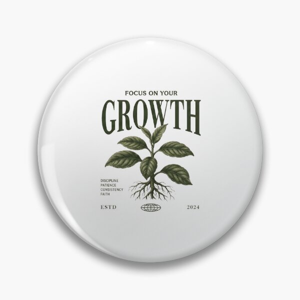 Item preview, Focus On Your Growth Botanical Motivation Graphic Tee designed and sold by yanisdnz.