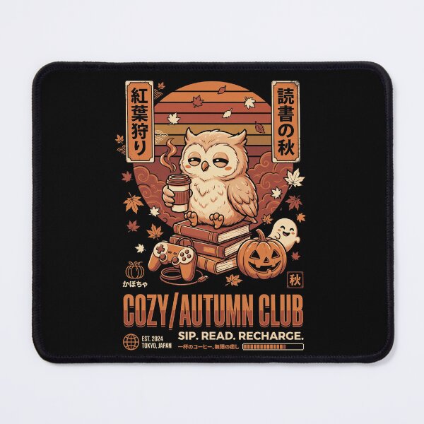 Item preview, Cozy Autumn Club - Cute Gamer Girl Autumn T-Shirt designed and sold by LoFizzy.