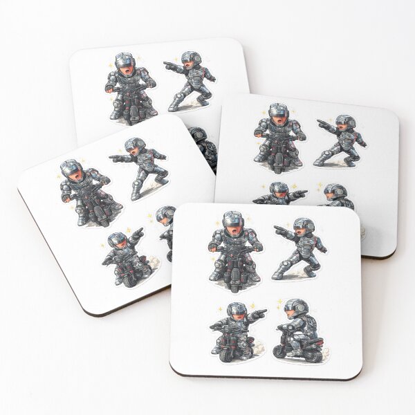 Item preview, Futuristic Robot Scooter Sticker Bundle designed and sold by LiftyGifts.