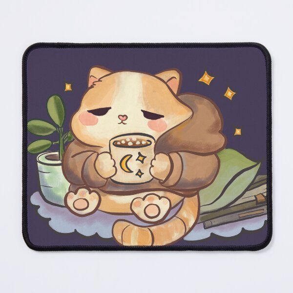 Item preview, Busy Doing Nothing Cozy Cat Funny Lazy Kawaii Sticker designed and sold by MariaTsy.