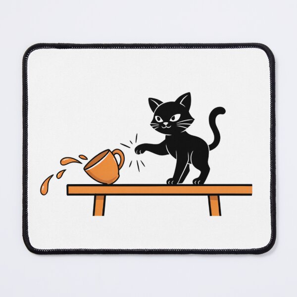 Item preview, Mischievous Black Cat Knocking Over Watering Can designed and sold by Whoopau.