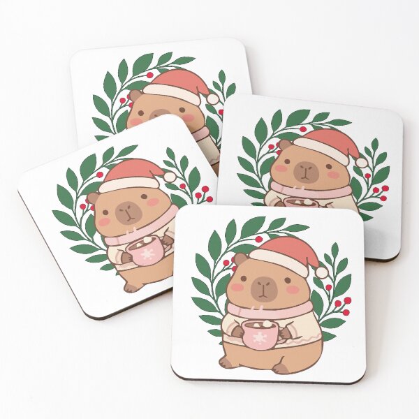 Item preview, Cute Christmas Bear with Hot Cocoa Kawaii Winter designed and sold by     Sela Art .