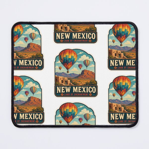Item preview, New Mexico Hot Air Balloon | Land of Enchantment designed and sold by BrinaandPops.