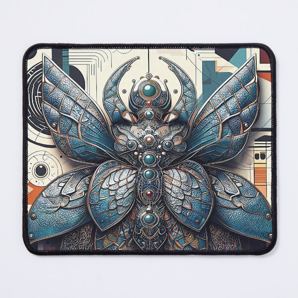 Item preview, Textured Winged Insect Against an Abstract Background designed and sold by Frackxion.