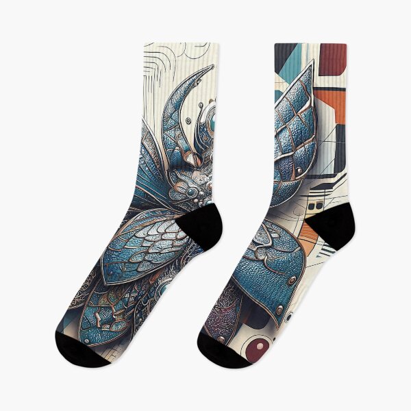 Item preview, Textured Winged Insect Against an Abstract Background designed and sold by Frackxion.
