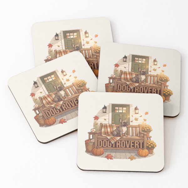 Item preview, Cute Dogtrovert Frenchie Autumn Porch designed and sold by MythicCotton.