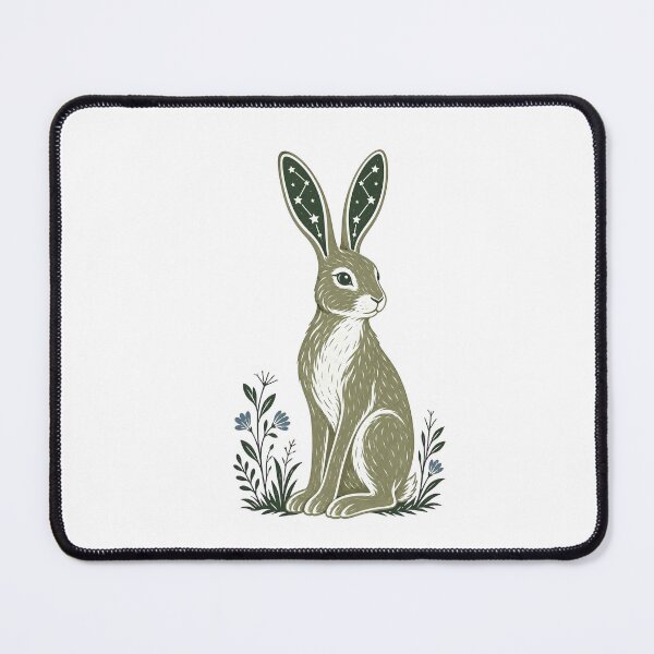 Item preview, Celestial Hare Constellation Ears Folk Art Print designed and sold by BoyleDesignShop.