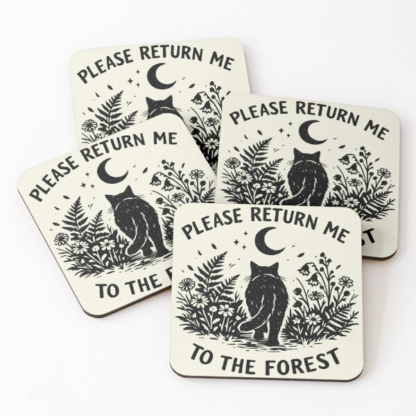 Item preview, Please Return Me To The Forest Cat Art designed and sold by Spellhound.