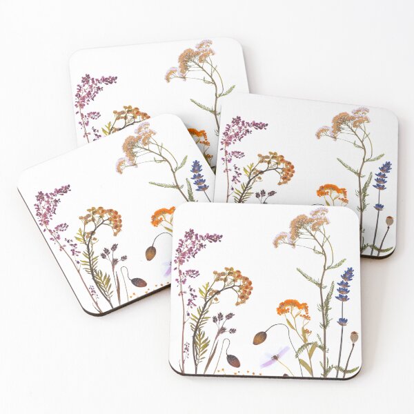 Item preview, Wildflower Meadow Magic: Herbarium Floral Pattern designed and sold by Catrinann.