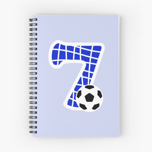 Item preview, Football Number 7 Blue Seven No #7 designed and sold by Jeallan Designs.